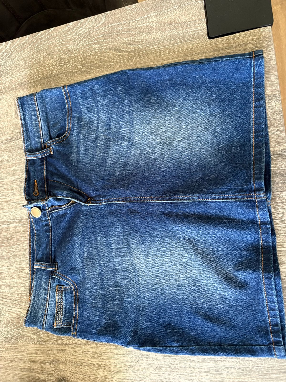 Morgan spijkerrok maat 40 met steentjes, Kleding | Dames, Maat 38/40 (M), Gedragen, Boven de knie, Verzenden