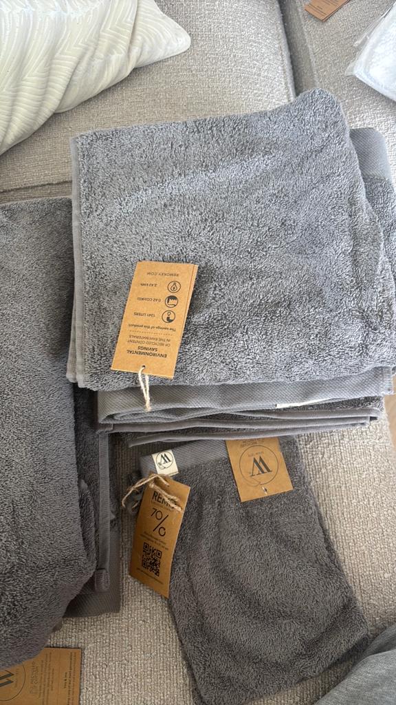 Walra set grey, Ophalen of Verzenden, Grijs, Handdoek