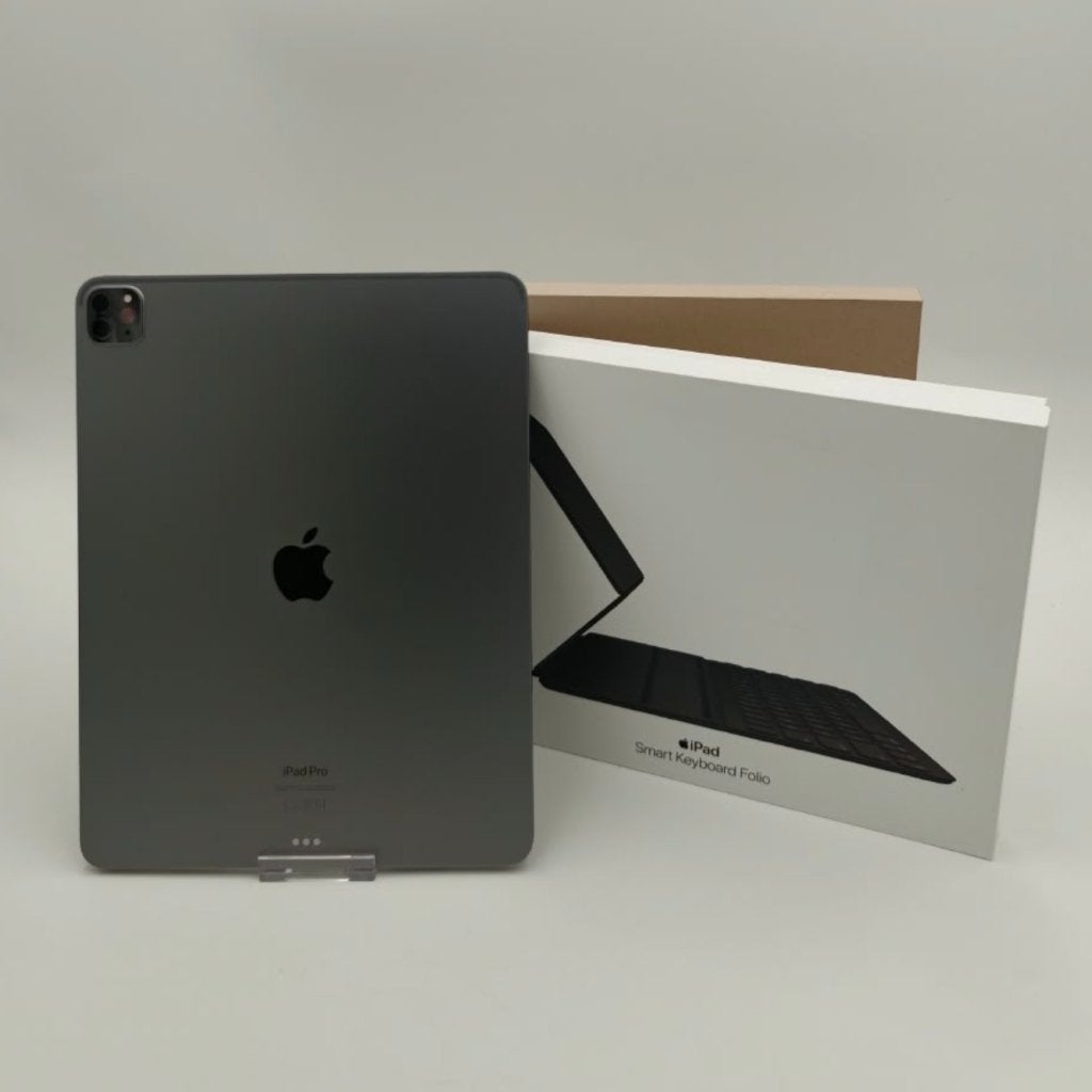 Apple iPad Pro 6 ( 2022 ) 256Gb 12.9 WiFi + folio keyboard, Computers en Software, Apple, Zo goed als nieuw, Support@apple.com