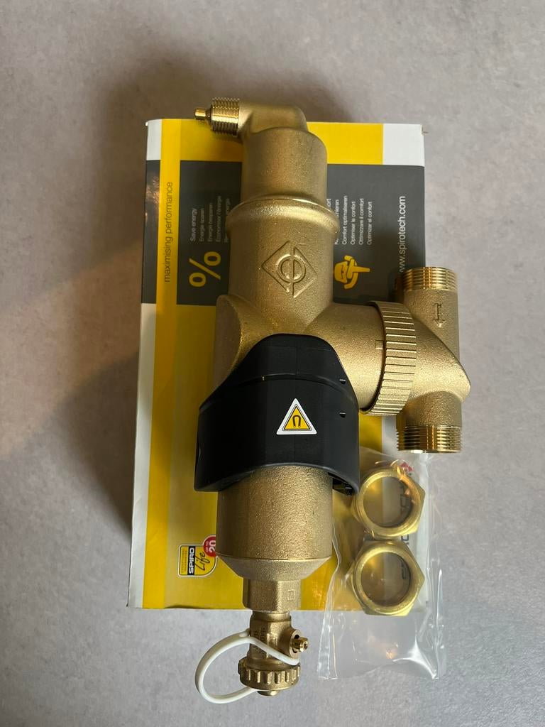 UC022WJ Spirocombi Luchtafscheider Vuilafscheider Spirotech, Minder dan 30 cm, Cv-ketel of Combi-ketel, Nieuw, Minder dan 60 cm