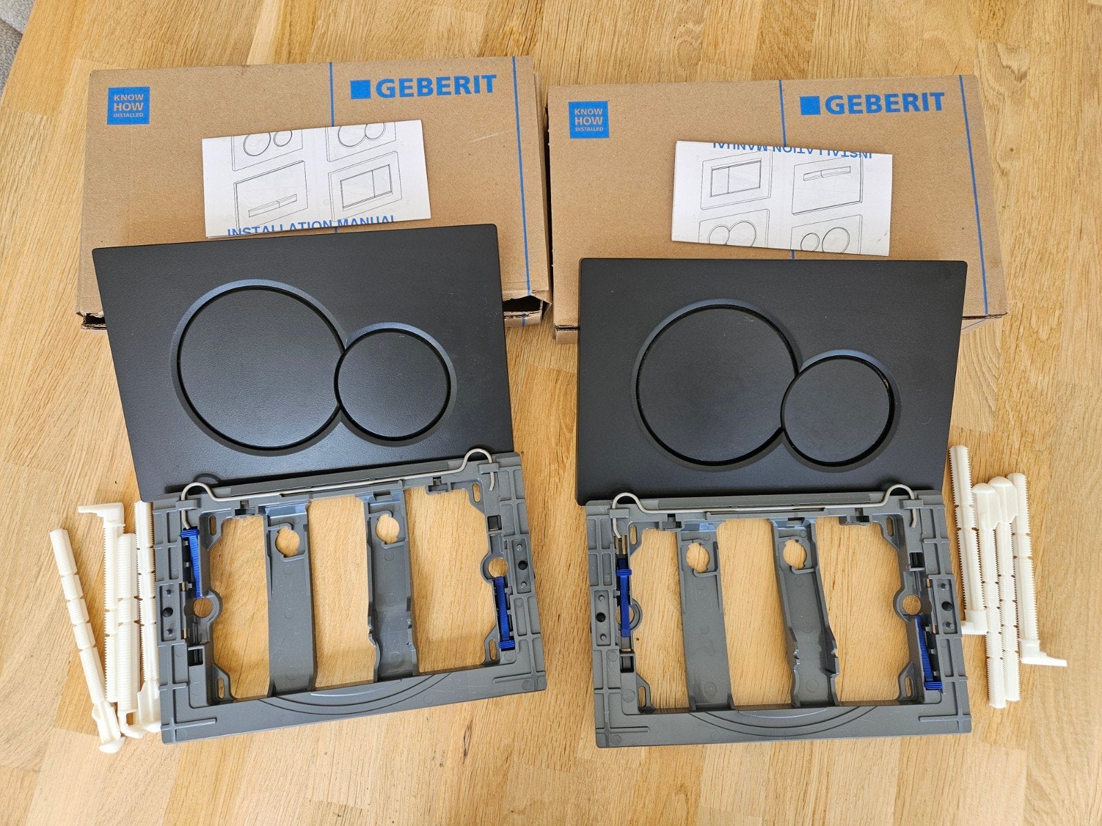 2x Geberit bedieningspaneel / Drukknop ZWART, Ophalen of Verzenden, Toilet