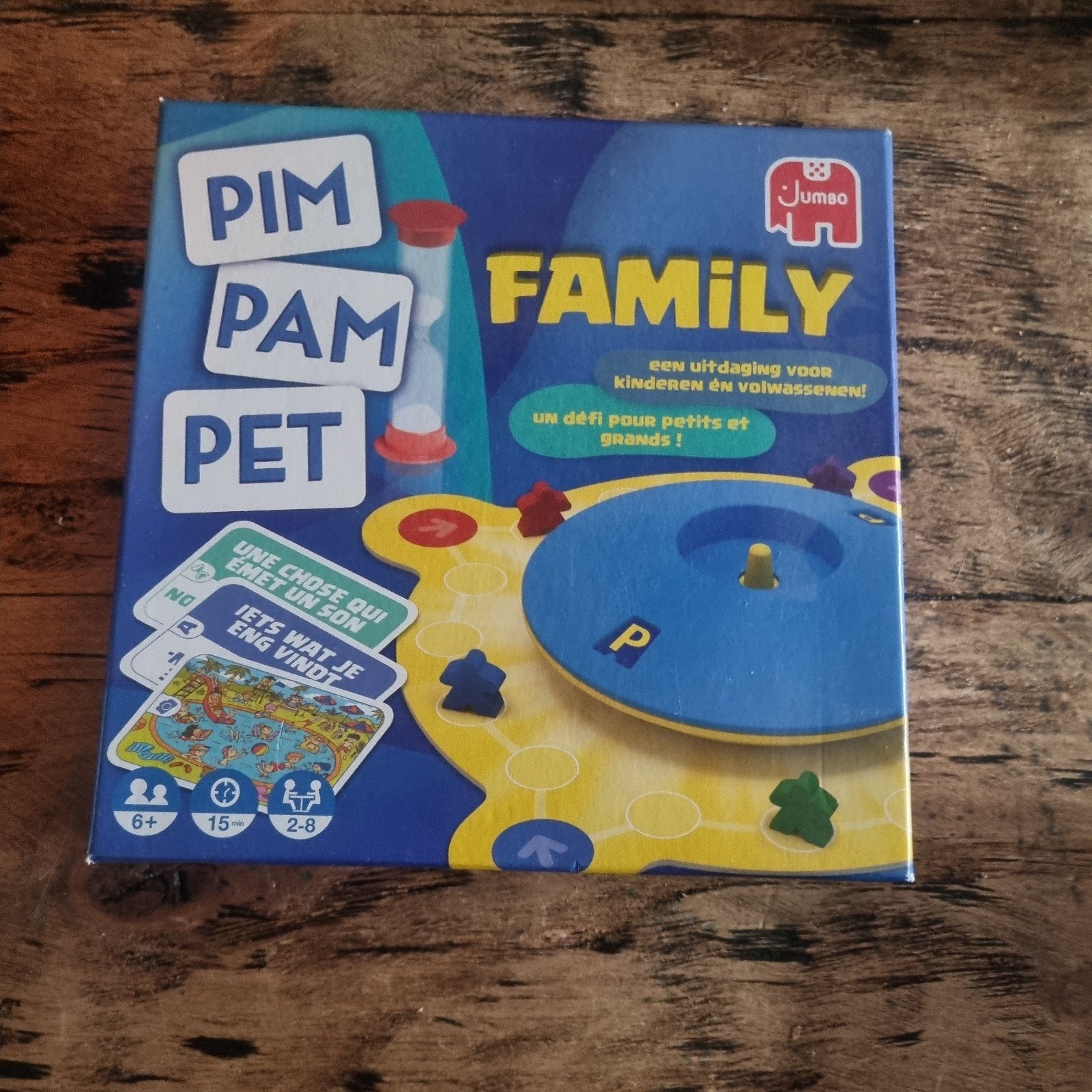 Pim Pam Pet Family - Leuk gezelschapsspel voor jong en oud!, Hobby en Vrije tijd, Drie of vier spelers, Ophalen of Verzenden, Zo goed als nieuw
