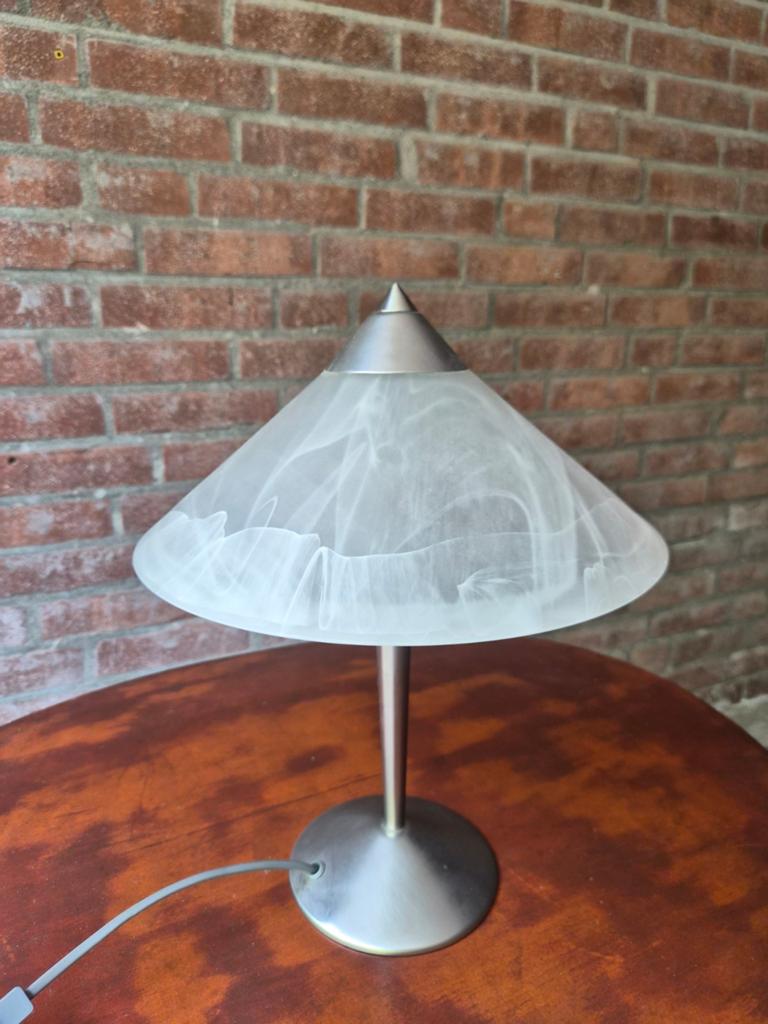 Vintage murano glas tafellampje, Ophalen of Verzenden, Glas, Minder dan 50 cm