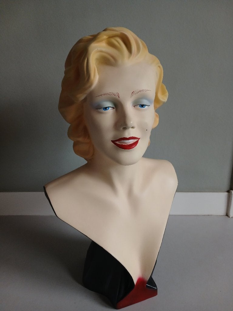 Kunststof Buste Marilyn Monroe - Retro jaren 90, Ophalen of Verzenden, Gebruikt, Mens
