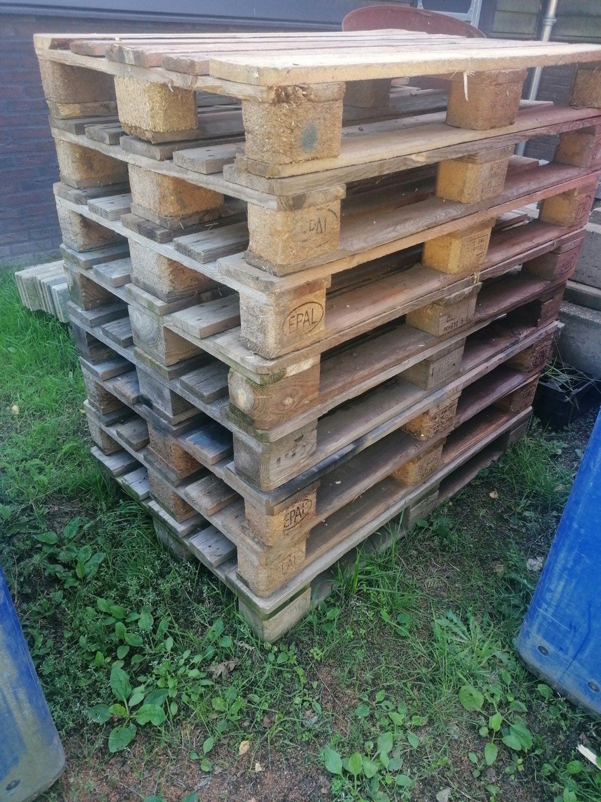 euro pallets, Ophalen, Overige houtsoorten, Minder dan 200 cm, Pallet