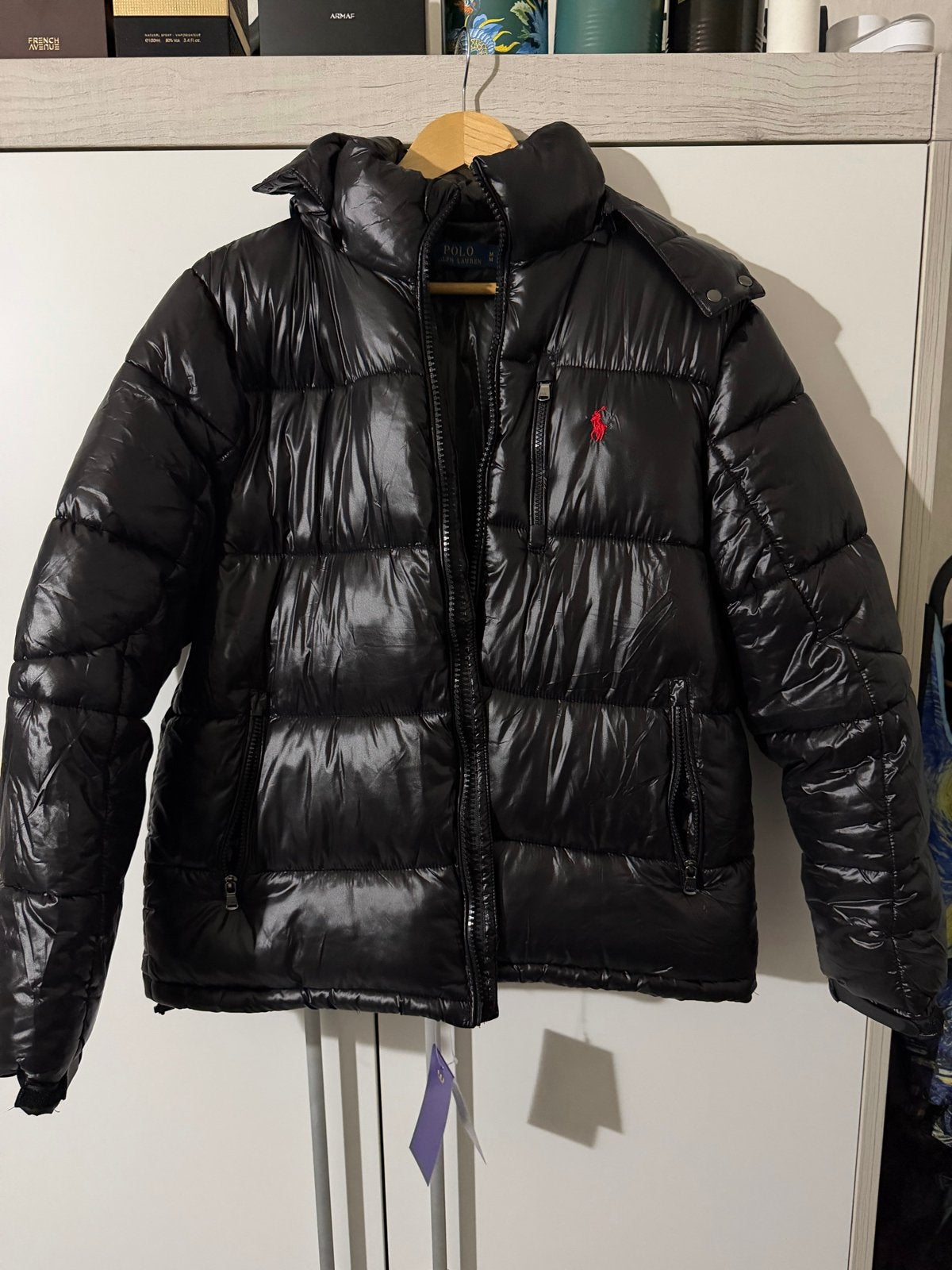 Polo Ralph Lauren Puffer Jacket Zwart Maat M, Ophalen, Nieuw, Maat 48/50 (M), Zwart