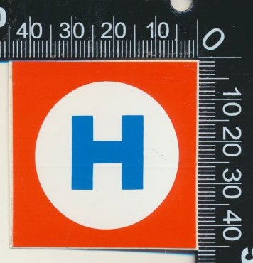 Sticker: Onbekend Logo (103), Ophalen of Verzenden, Zo goed als nieuw, Bedrijf of Vereniging