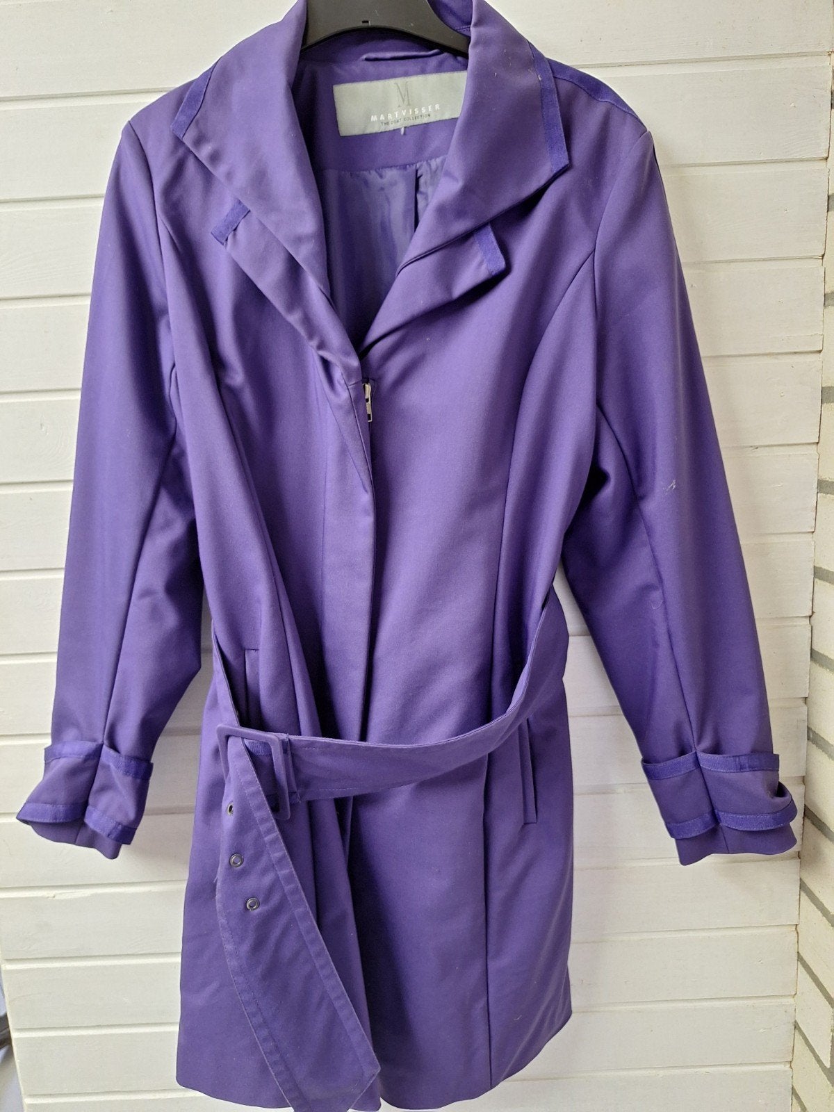 Mart Visser paarse trenchcoat, maat L, Maat 38/40 (M), Mart Visser, Paars, Ophalen of Verzenden