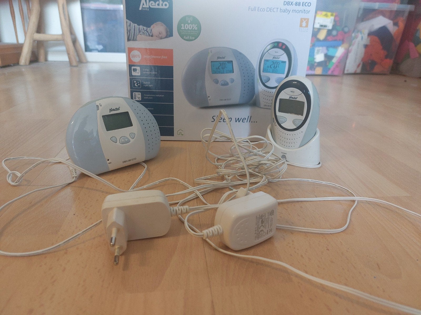 Alecto DBX-88 ECO Babyfoon met Terugspreekfunctie, Kinderen en Baby's, Babyfoons, Ophalen, Gebruikt, 250 meter of meer, Digitaal