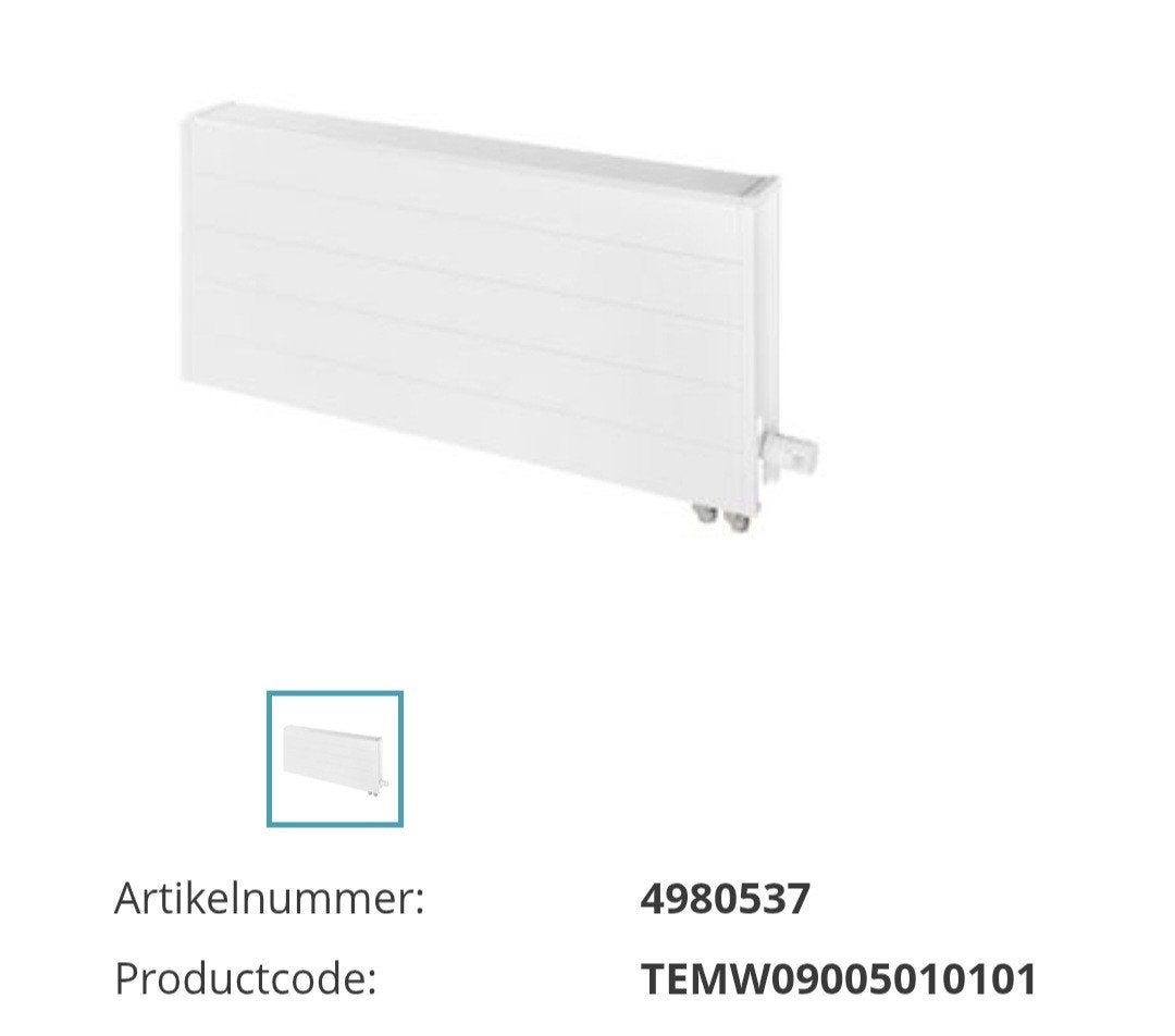 Jaga Tempo Wandconvector 900x500 Type 10 - Nieuw in doos, Ophalen of Verzenden, Nieuw, Minder dan 60 cm, 80 cm of meer