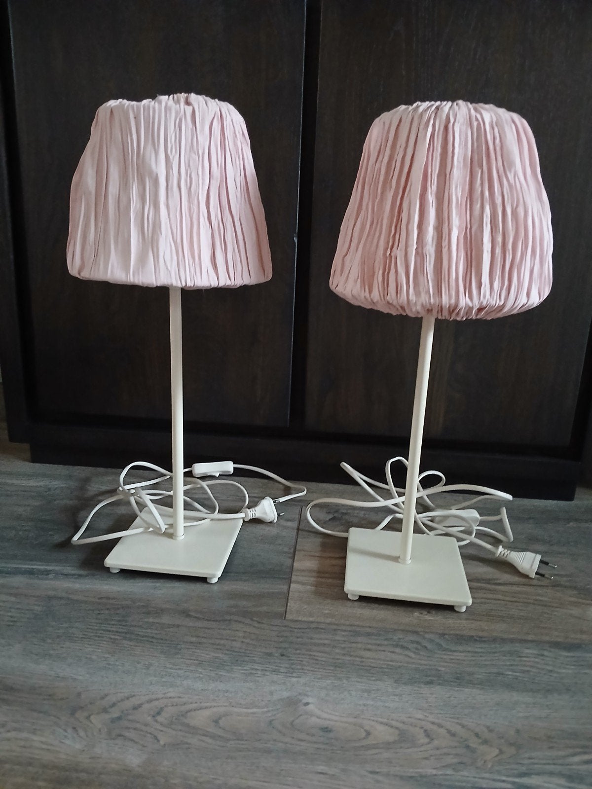 twee super leuke lampen roze/wit, Roze, Ophalen of Verzenden