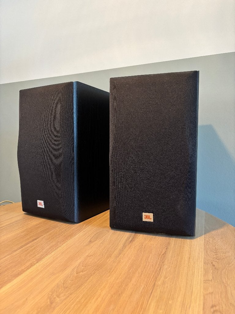JBL E30 Northridge boekenplank speakers – Zwart, Ophalen, JBL, Zo goed als nieuw, 60 tot 120 watt