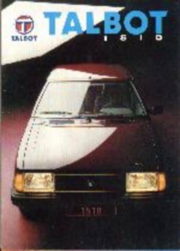 Talbot Samba, 1100 of Horizon brochure/auto folder '80 - '85, Ophalen, Zo goed als nieuw, Overige merken