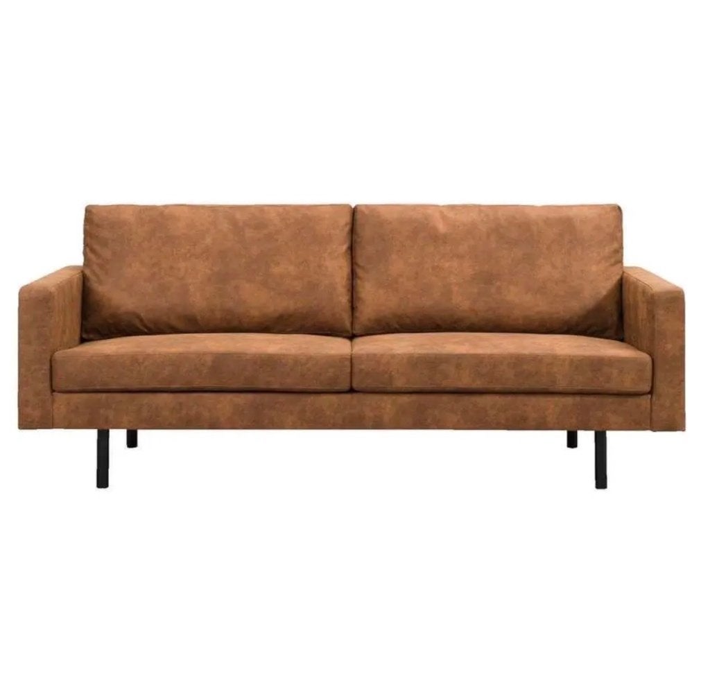 Bank Collin 2,5-zits en Collin 4-zits cognac, Ophalen, 250 tot 300 cm, 75 tot 100 cm, Zo goed als nieuw