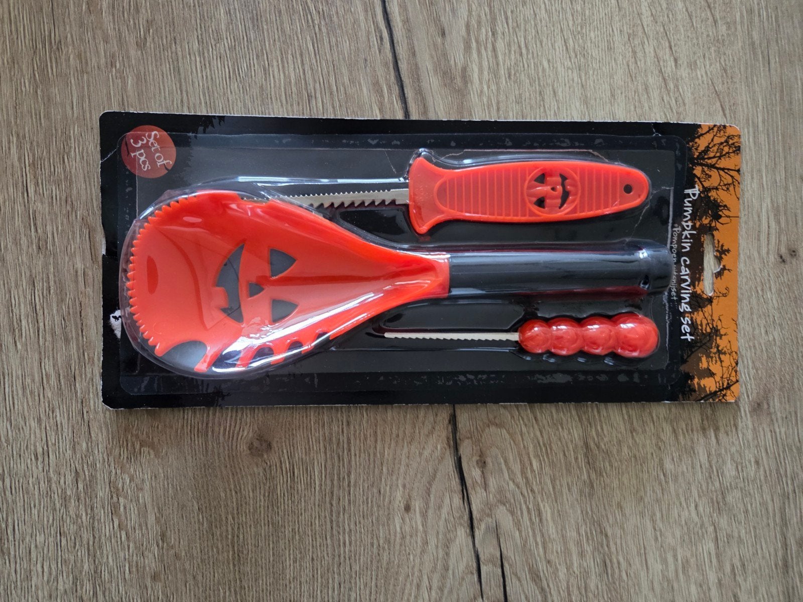 Pompoen uitsnijset - Halloween decoratie, Ophalen of Verzenden, Zo goed als nieuw, Versiering, Halloween of Griezel
