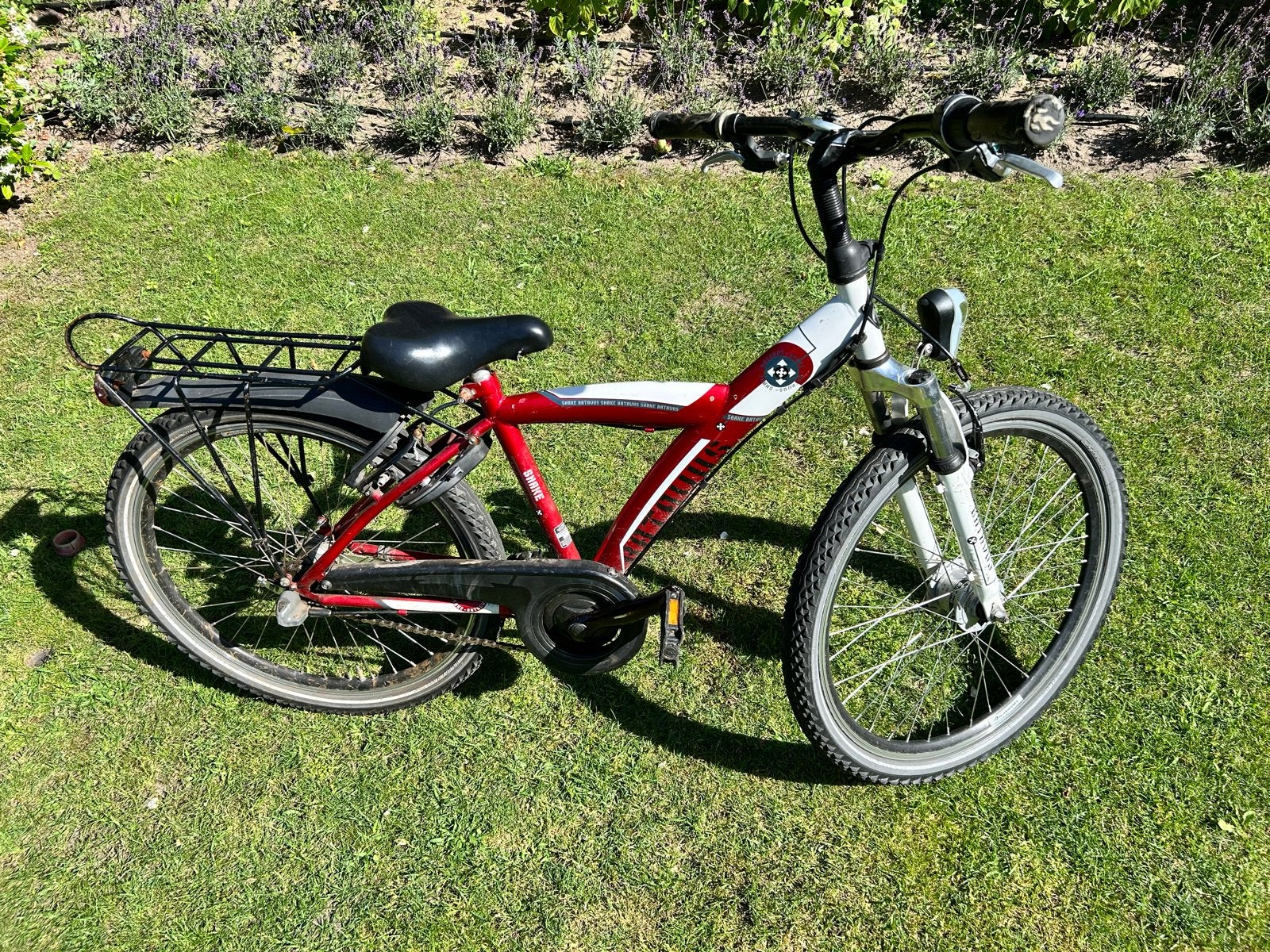 Batavus kinderfiets 24 inch - rood/wit, Ophalen, Gebruikt, 24 inch, Versnellingen