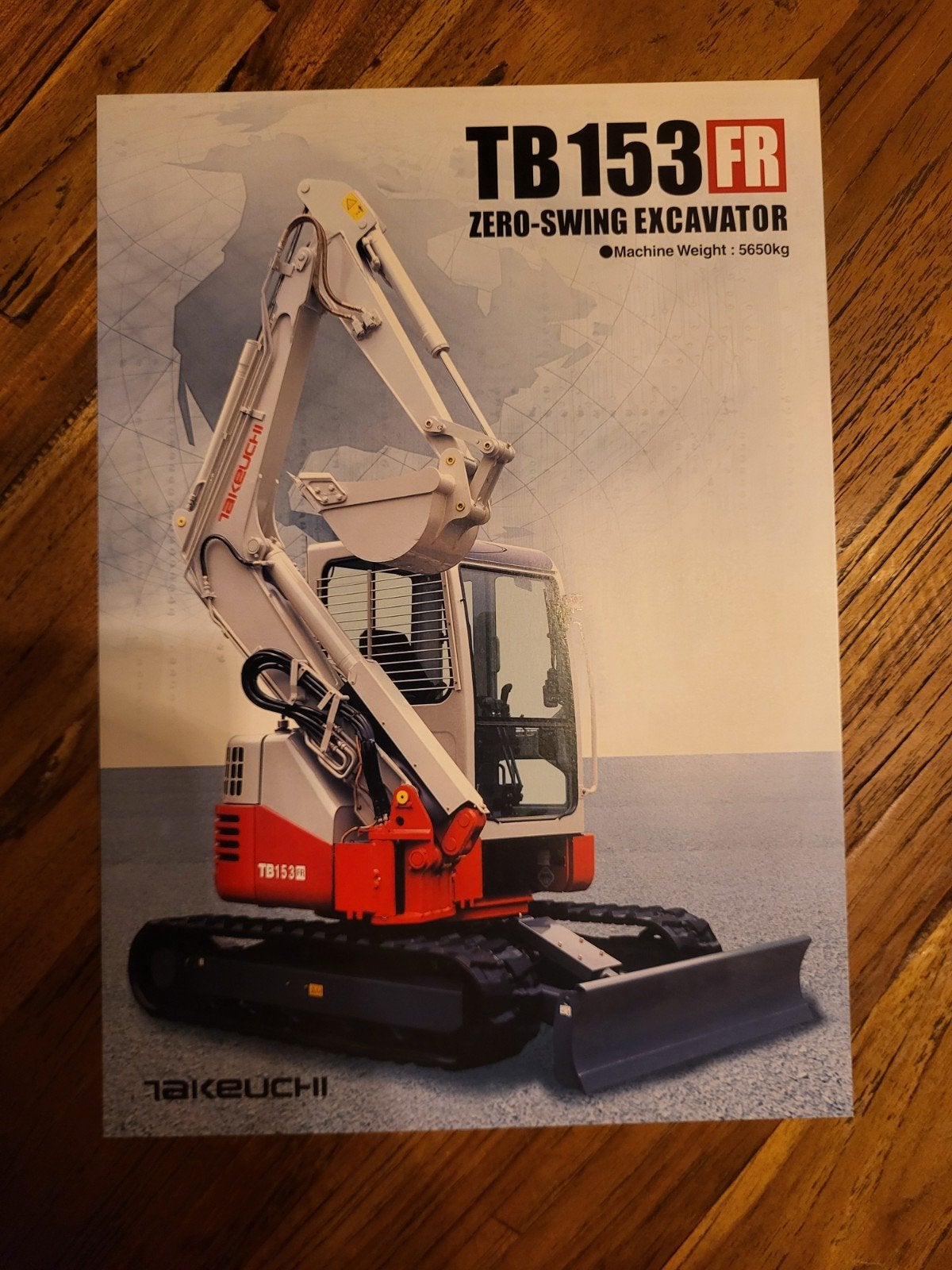 Takeuchi TB 153 FR Excavator folder, Ophalen of Verzenden, Zo goed als nieuw