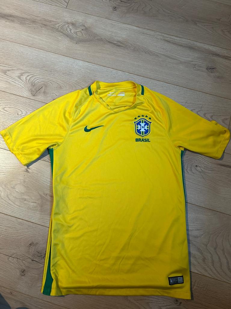 Brazil Voetbalshirt, Geel, Ophalen of Verzenden, Voetbal, Gedragen