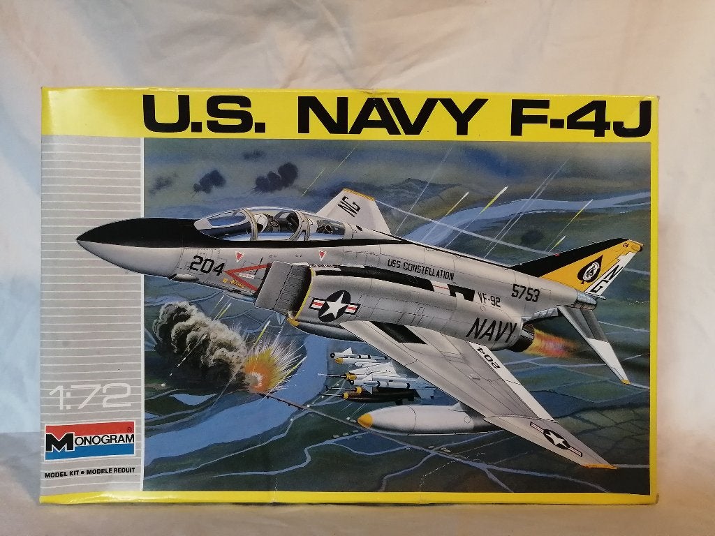 Monogram no 5452  US Navy F-4J, Overige merken, 1:72 tot 1:144, Nieuw, Ophalen of Verzenden
