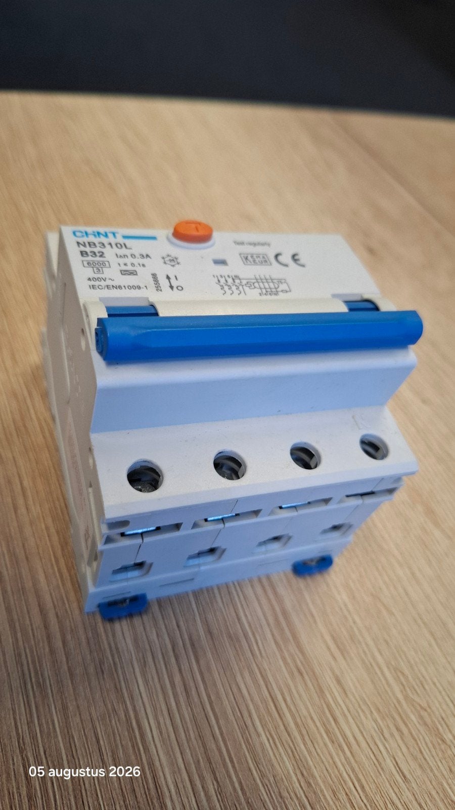 CHNT NB310L B32 Aardlekautomaat, Ophalen of Verzenden, Gebruikt, Overige merken, Aardlekautomaat