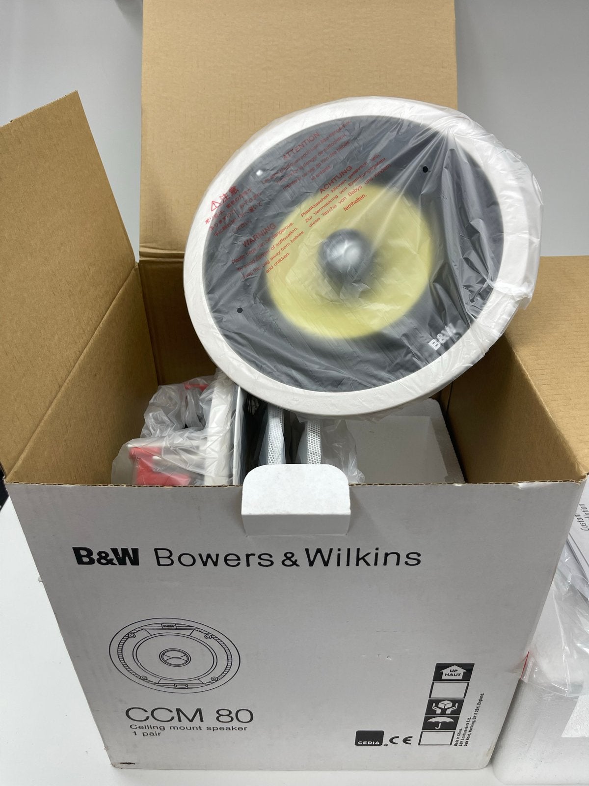 B&W CCM 80 Inbouw Speakers (set van 2) - Nieuw in doos