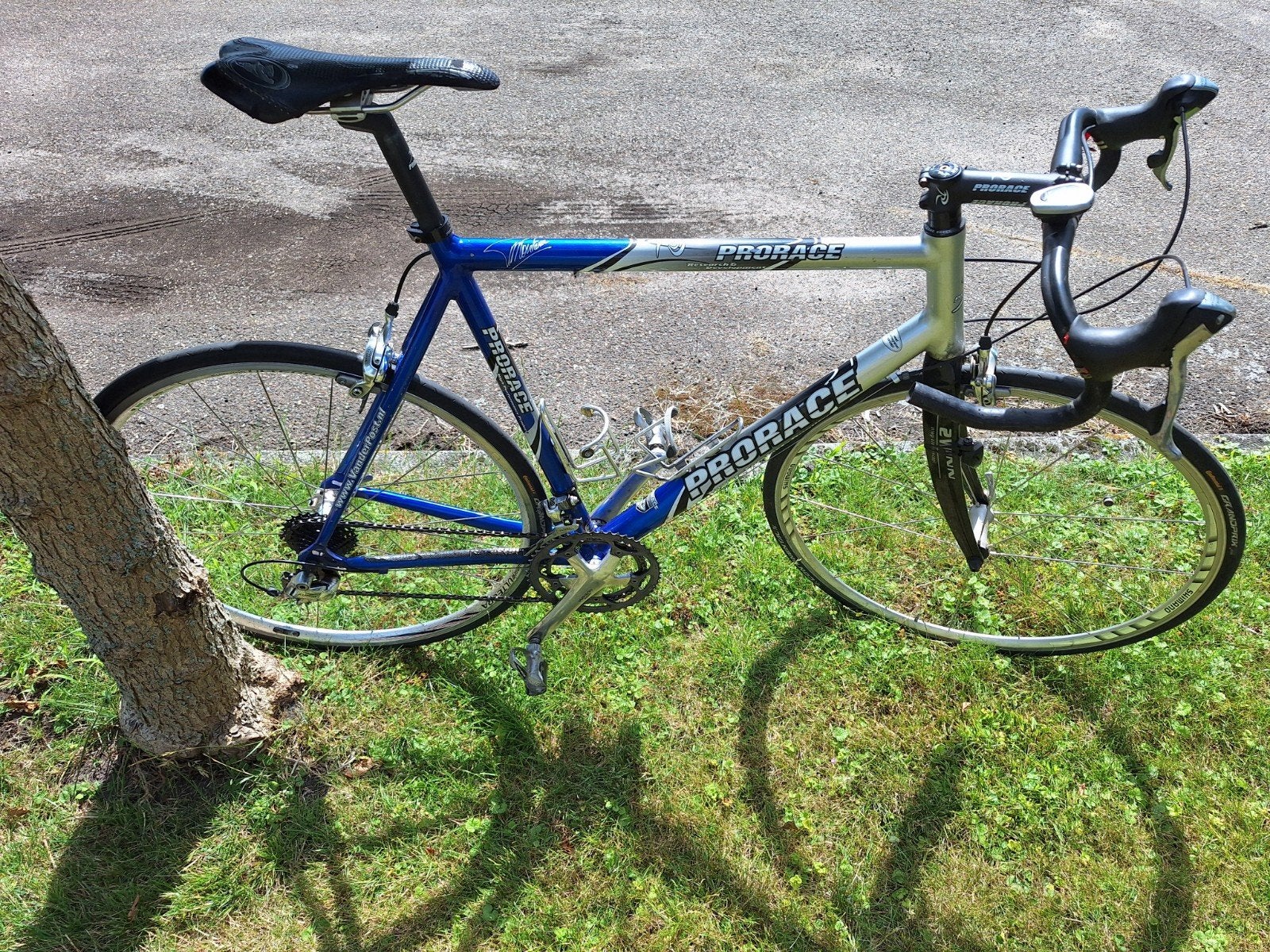 Prorace racefiets - Blauw/Zilver - Ultegra afmontage, Fietsen en Brommers, Fietsen | Racefietsen, Gebruikt, Aluminium, 57 tot 61 cm