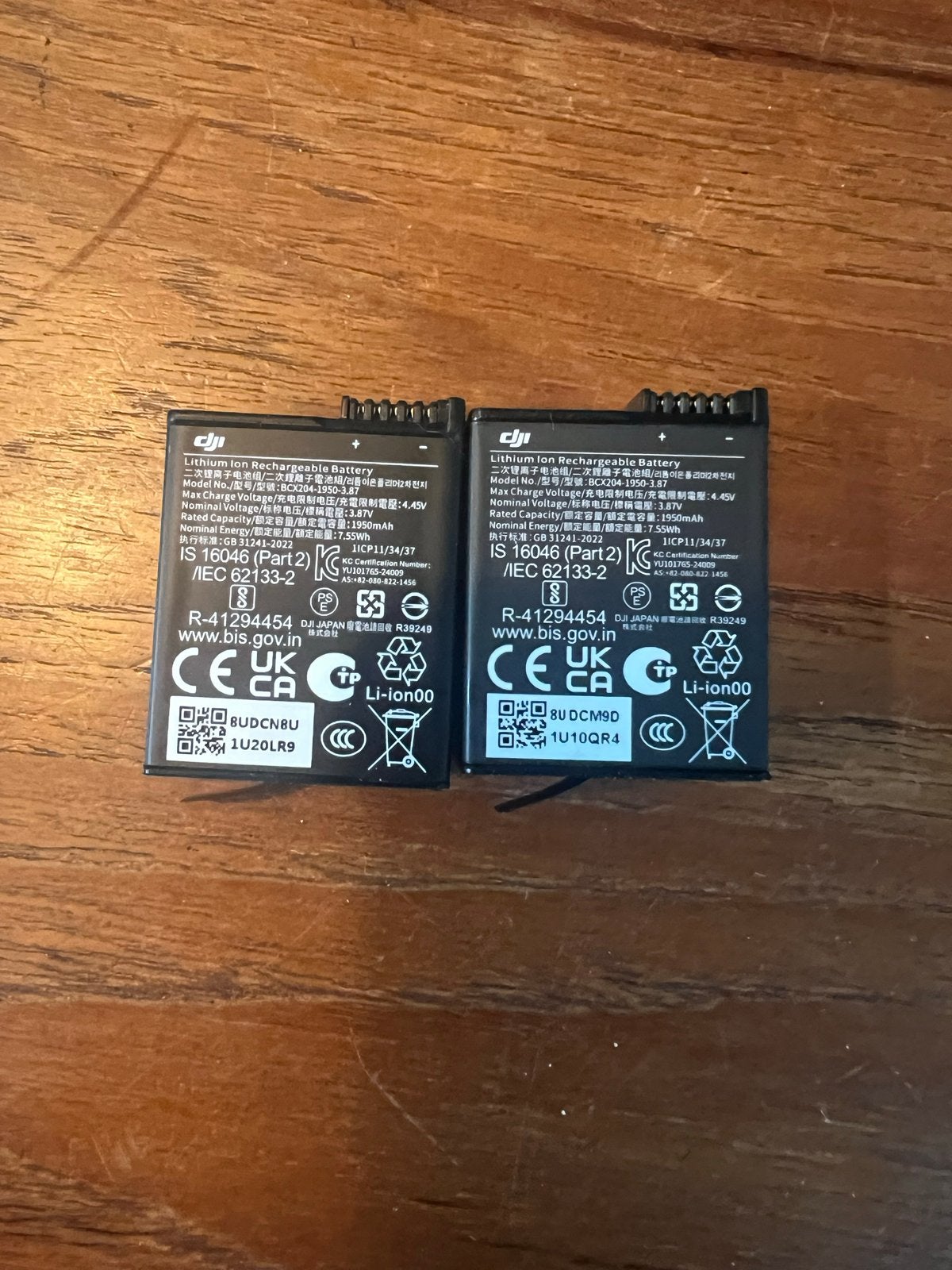 2 DJI Osmo Action oplaadbare batterijen, Ophalen of Verzenden, Gebruikt, Oplaadbaar