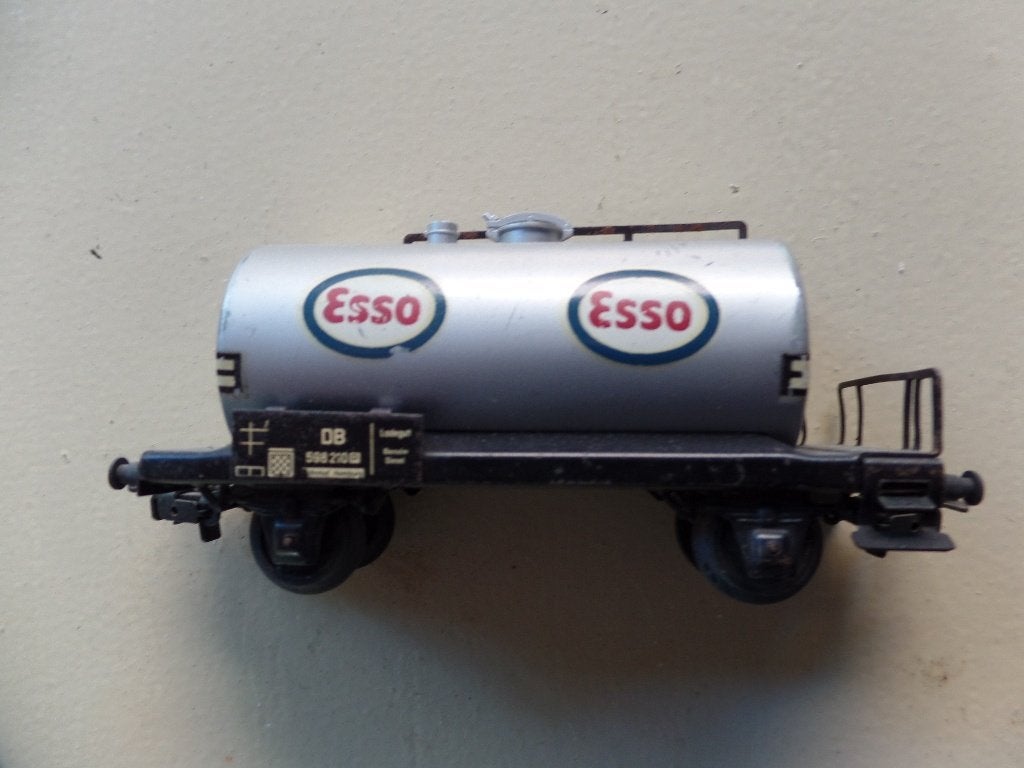 Esso tankwagon Marklin blik, Wisselstroom, Gebruikt, Verzenden, Wagon