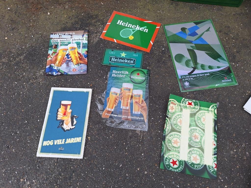 Grote Heineken bier Reclameartikelen en Verpakkingen, Verzamelen, Ophalen of Verzenden, Zo goed als nieuw, Reclamebord, Plaat of Schild