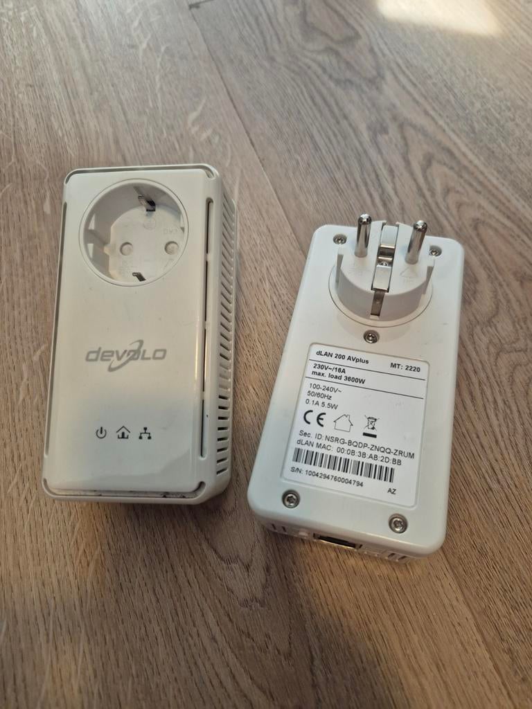 Devolo dLAN 200 AVplus Powerline Adapter Set, Ophalen of Verzenden, Gebruikt, Router, Devolo