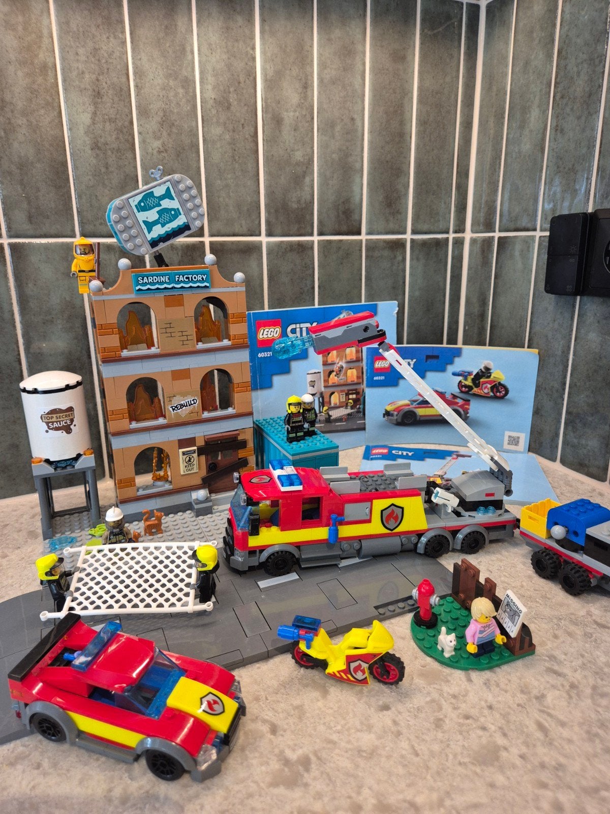 Lego City Brandweerteam set60321 compleet, Compleet, City, Lego, Ophalen of Verzenden