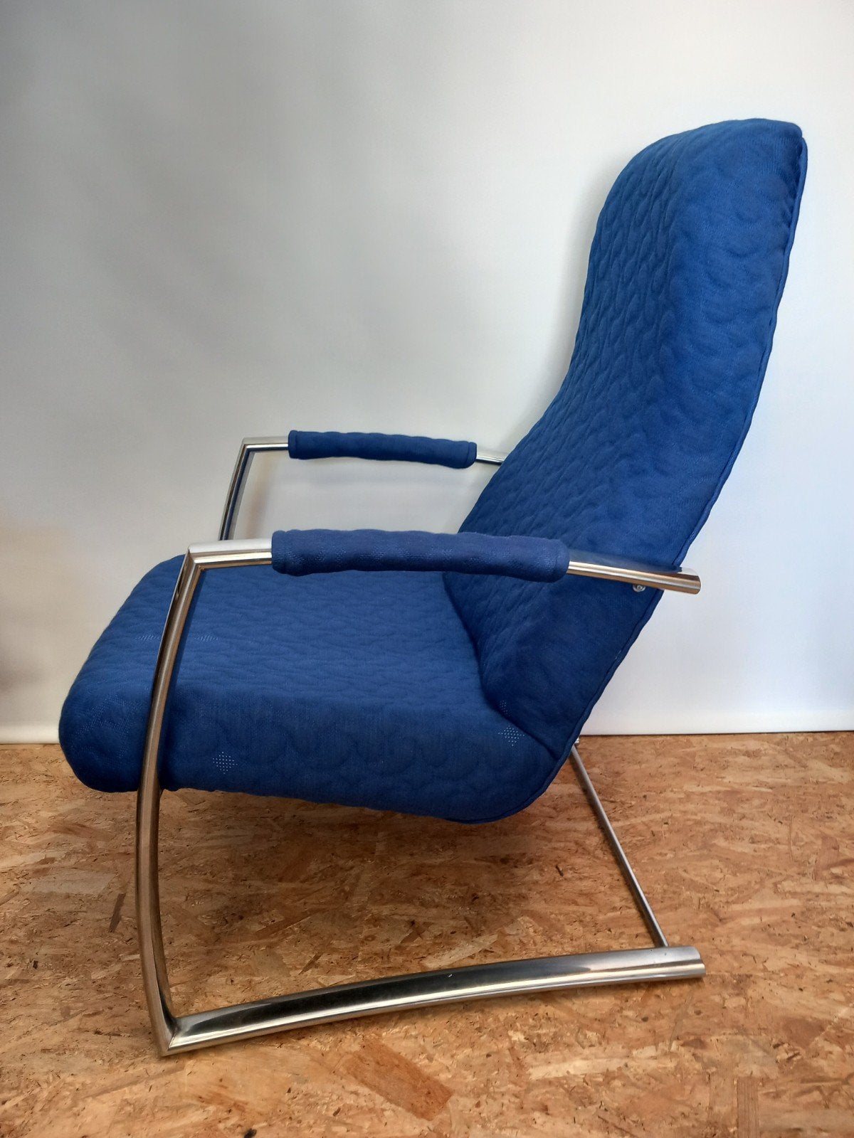 Topform fauteuil - in prijs verlaagd, Ophalen, Blauw, Zo goed als nieuw, Stof