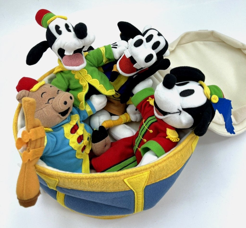 Disney Silly Symphonies the band concert 1935 knuffels, Verzamelen, Ophalen of Verzenden, Mickey Mouse, Zo goed als nieuw, Knuffel