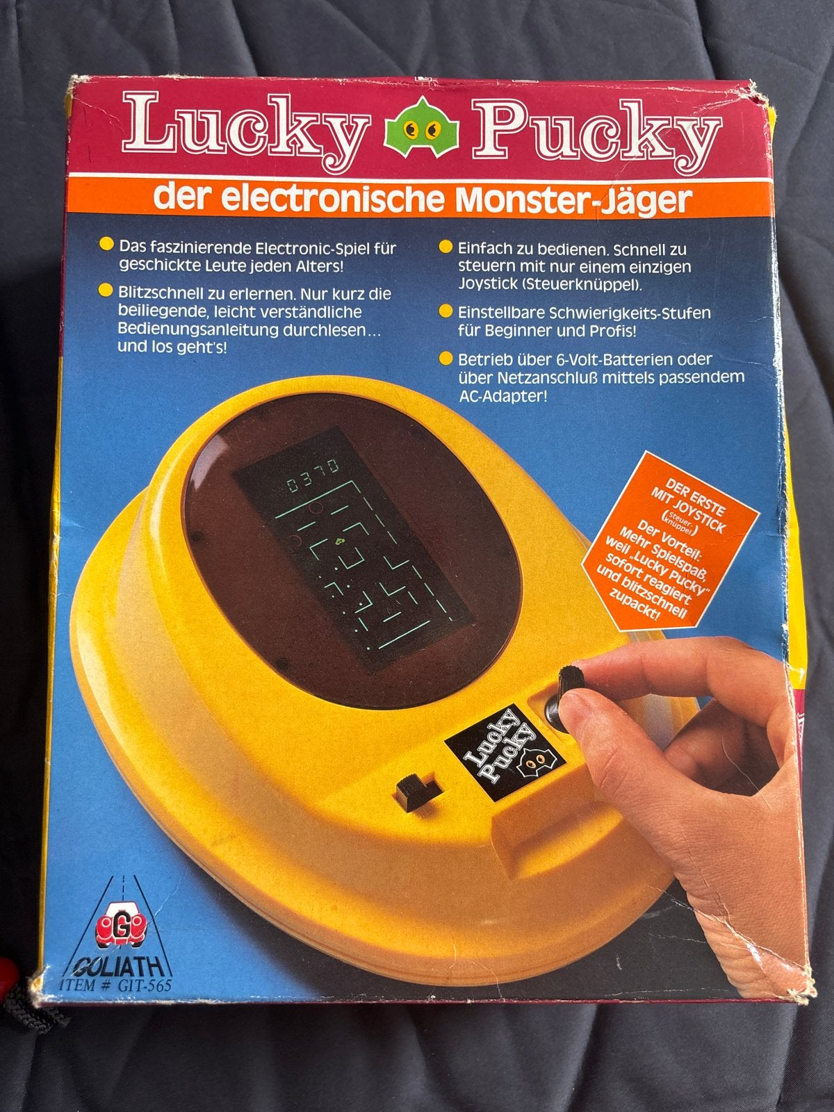 Goliath Lucky Pucky (GIT-565) - Vintage LCD-spel compleet, Gebruikt, Overige genres, 1 speler, Ophalen of Verzenden