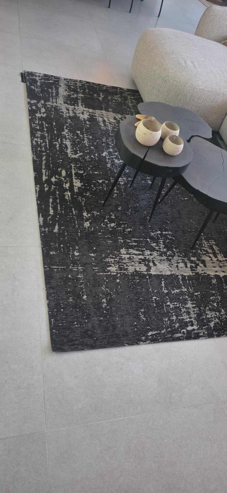 Mart Visser Vloerkleed Prosper Zwart 155x230 cm, Huis en Inrichting, Stoffering | Tapijten en Kleden, 150 tot 200 cm, 200 cm of meer