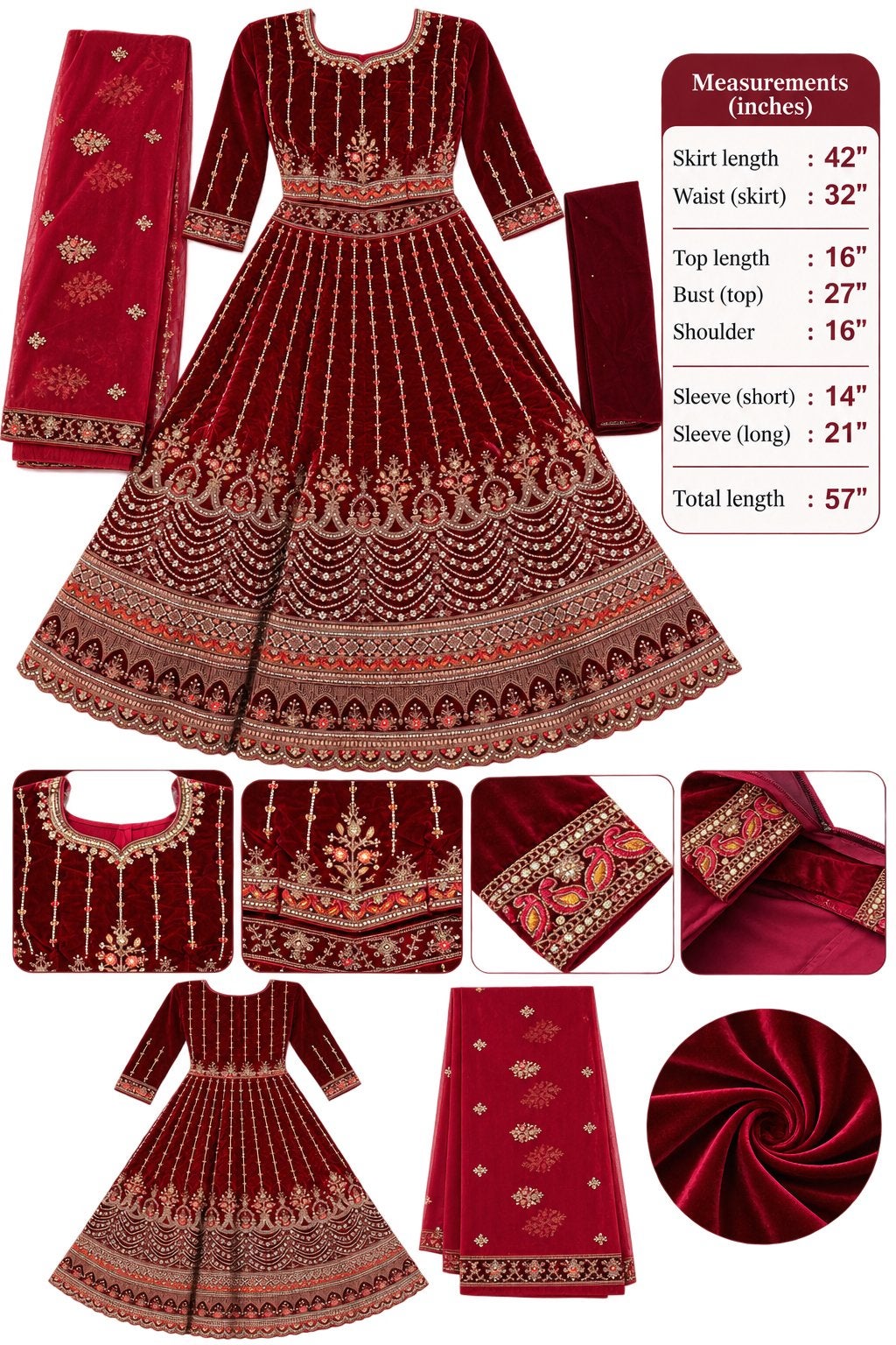 Nieuwe Indiase jurk - Maat S/XS, Ophalen, Nieuw, Maat 34 (XS) of kleiner, Rood