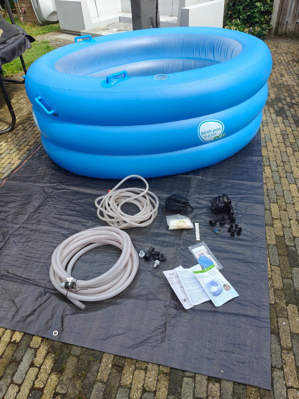 Bevalbad birth-pool-in-a-box regular, 2-persoons incl., Ophalen of Verzenden, Zo goed als nieuw, Badje, Overige merken