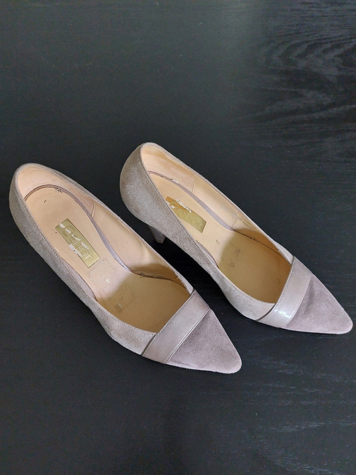 Gabor suède pumps - Maat 39 - Beige/Taupe, Pumps, Beige, Gabor, Ophalen of Verzenden