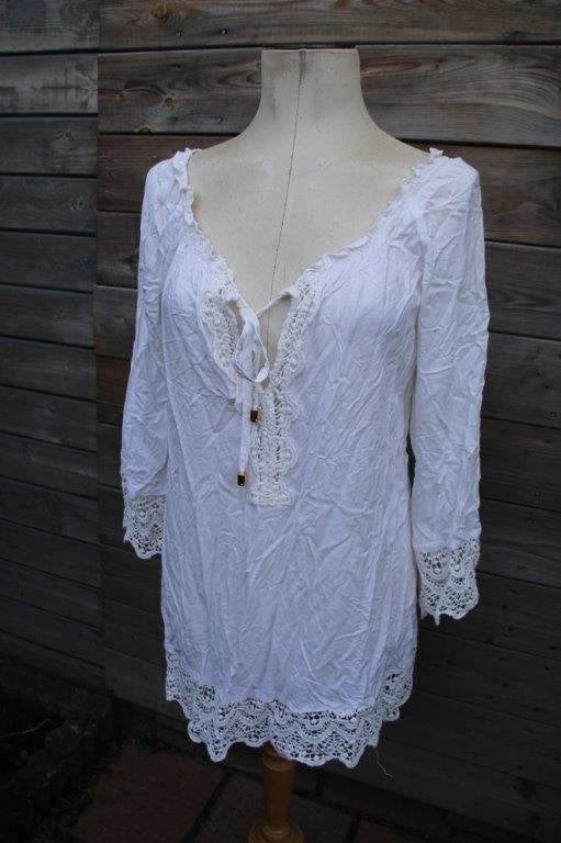 Tuniek creme Caroline Biss mt 38 Vaste prijs, Maat 38/40 (M), Beige, Ophalen of Verzenden, Zo goed als nieuw