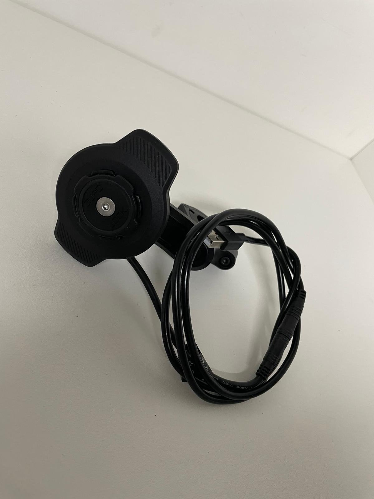 Quadlock telefoonhouder met draadloos opladen, Telecommunicatie, Telefoonhouders, Ophalen of Verzenden, Gebruikt, Fiets