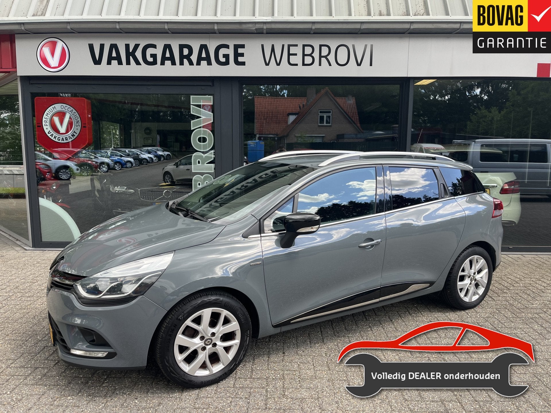 Renault Clio Estate 0.9 TCe Limited Carplay/Android Gris Urb, Voorwielaandrijving, Gebruikt, Euro 6, Met garantie (alle)