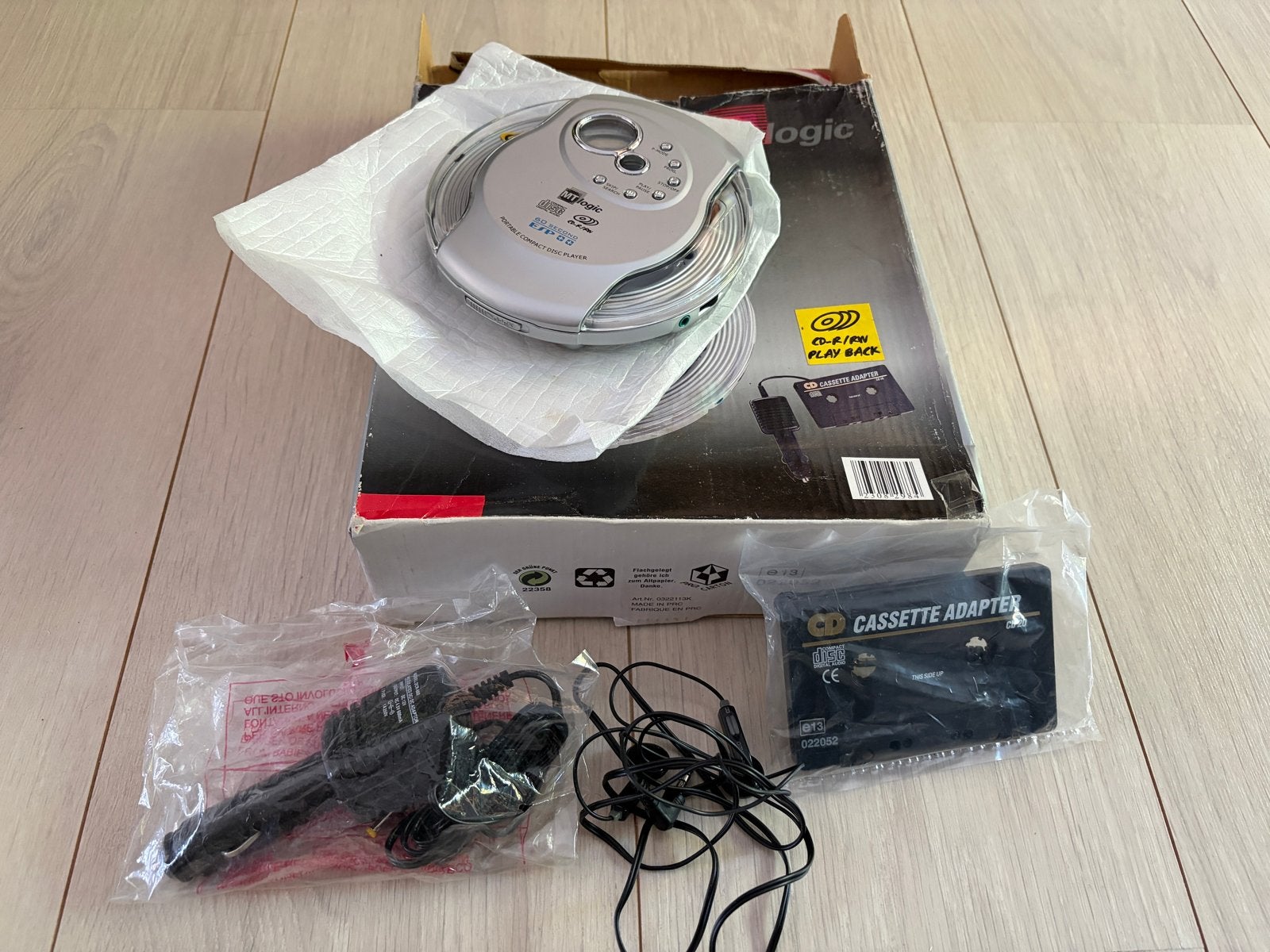 MT Logic CD-113K draagbare CD-speler met accessoires, Audio, Tv en Foto, Cd-spelers, Ophalen, Gebruikt, Overige merken, Draagbaar