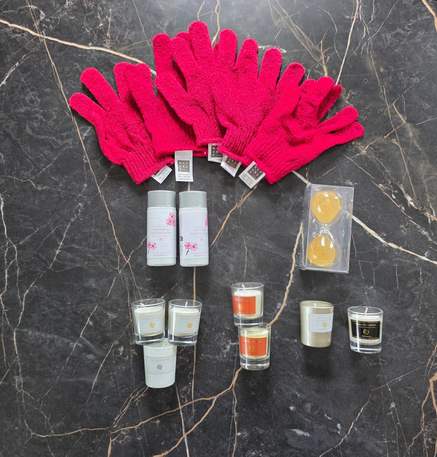 Rituals producten scrub handschoen, was softener, kaarsen, Ophalen of Verzenden, Nieuw