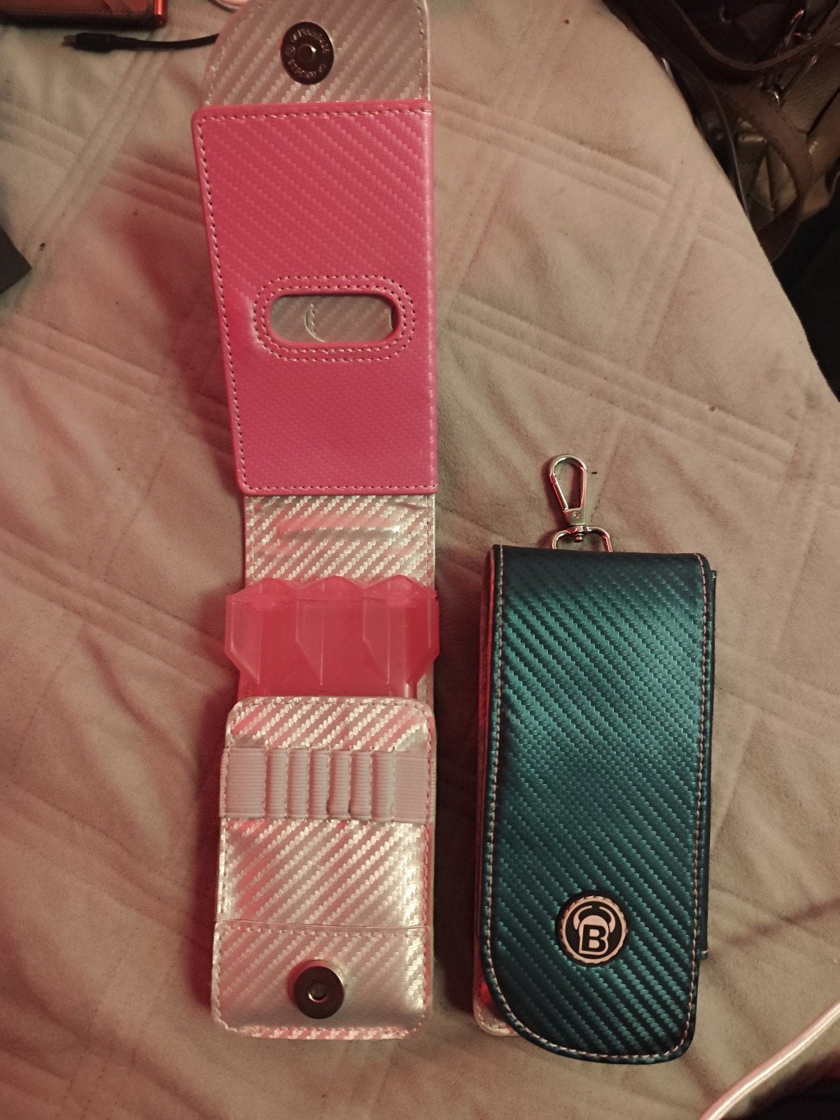 Bogner Dart Cases (roze en blauw) - Zo goed als nieuw, Ophalen of Verzenden, Zo goed als nieuw, Overige typen