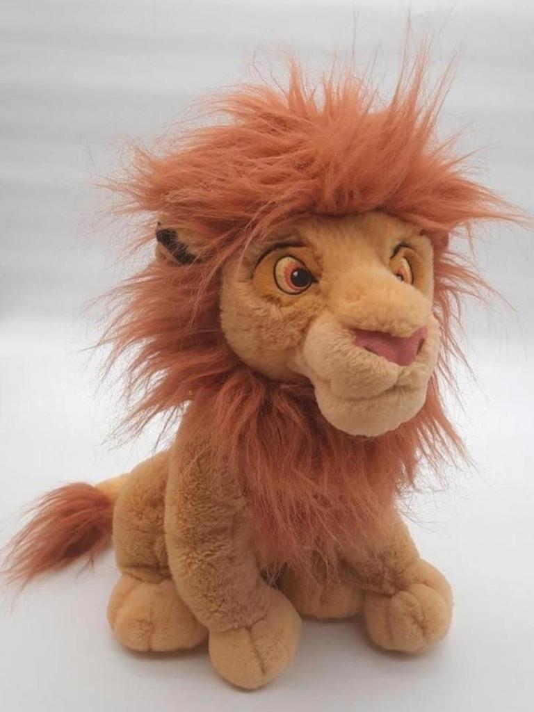 Lion King Volwassen Simba knuffel ca. 35cm hoog, Ophalen of Verzenden, Leeuwenkoning of Jungle Boek, Zo goed als nieuw, Knuffel