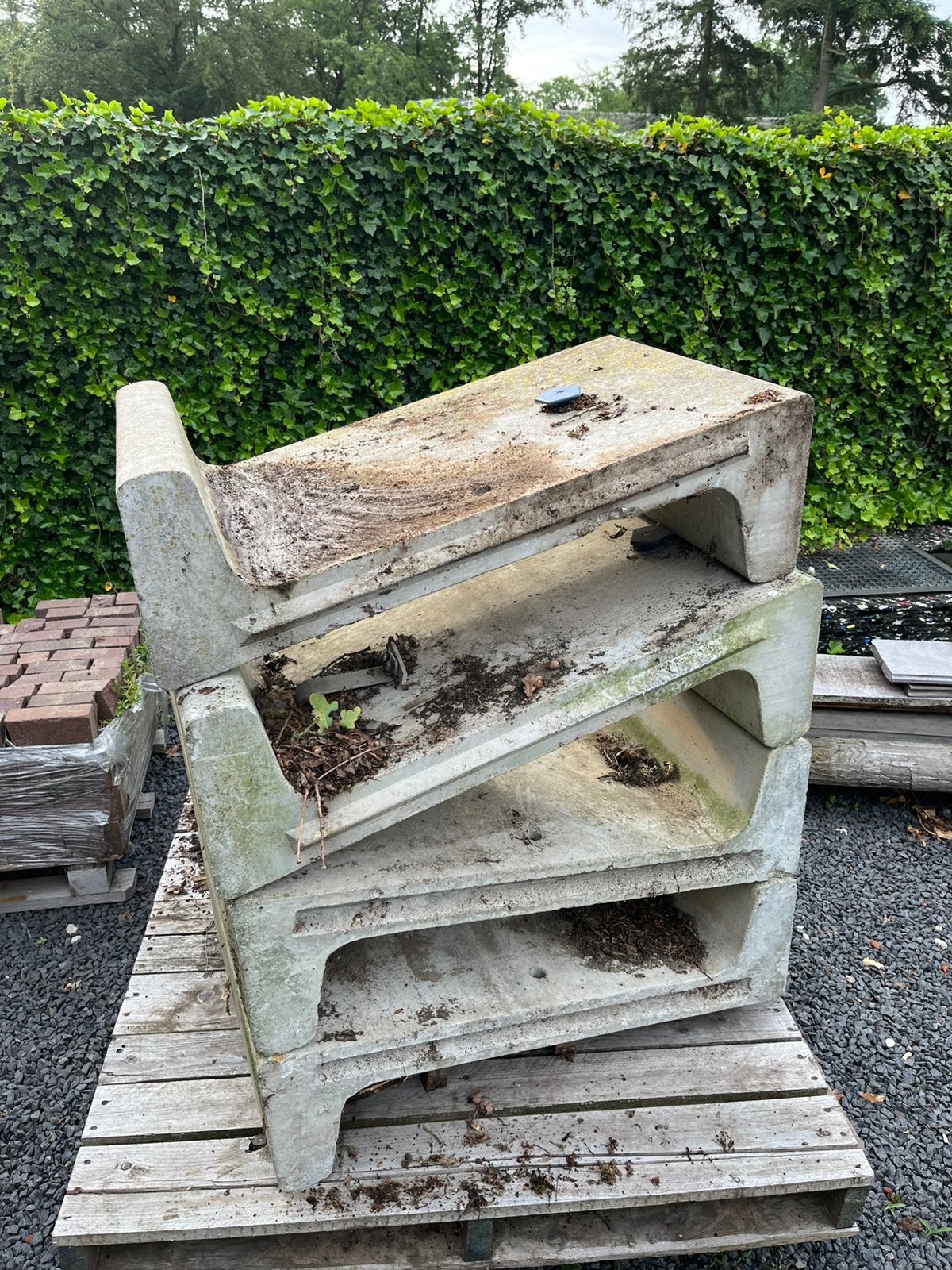 Z keerwand, Tuin en Terras, Tegels en Klinkers, Ophalen, Gebruikt, Beton, Overige typen