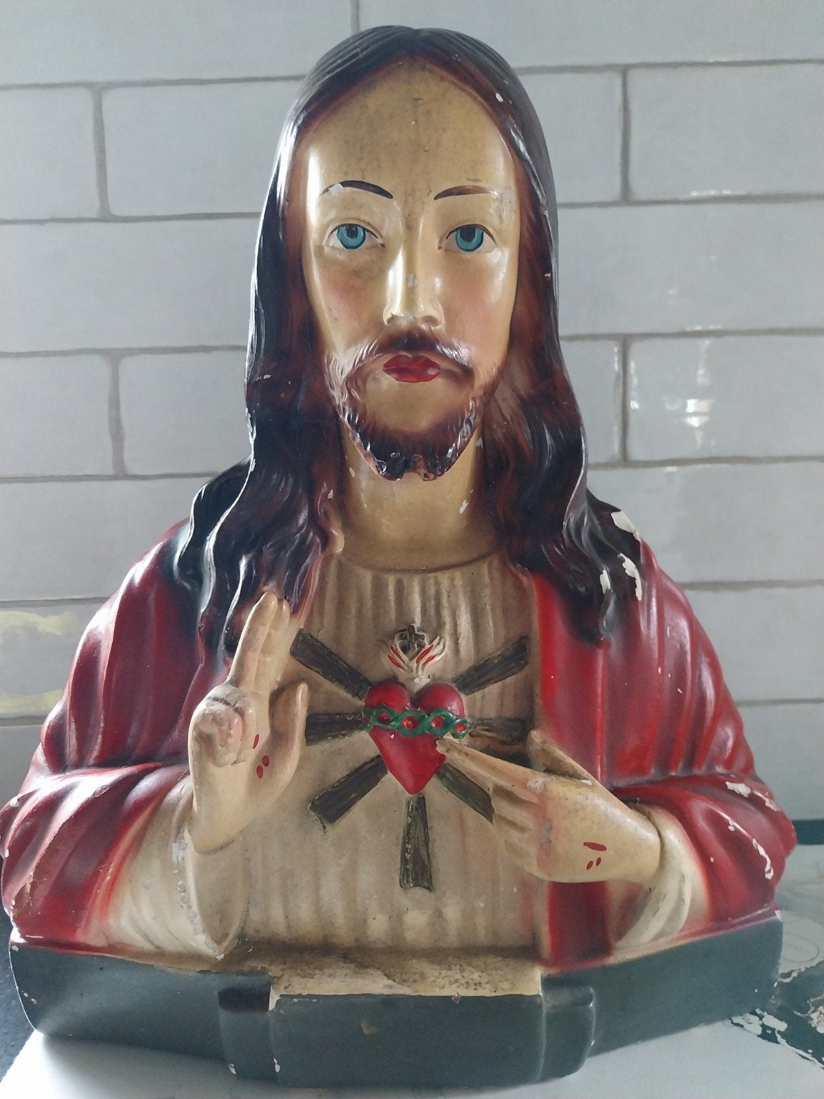 Jezus beeld, Ophalen