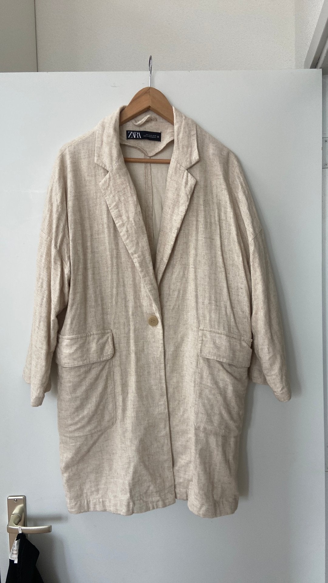 ZARA JAS MAAT S, Ophalen of Verzenden, Zo goed als nieuw, Maat 38/40 (M), Beige