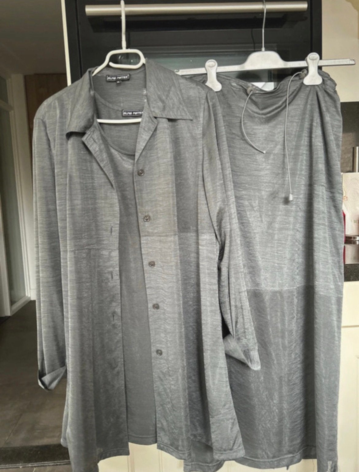 3 delige danes kostuum maat XL Grijs Alma Mater, Kleding | Dames, Overige typen, Maat 42/44 (L), Ophalen of Verzenden, Zo goed als nieuw