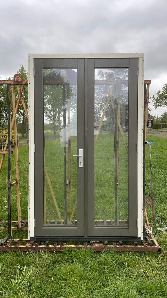 Openslaande deuren, Ophalen of Verzenden, Zo goed als nieuw, Hout, Deurkozijn